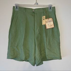Tommy Bahama NEW NWT 100% Silk Green Shorts